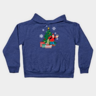 Desperate Dan Around The Christmas Tree Kids Hoodie